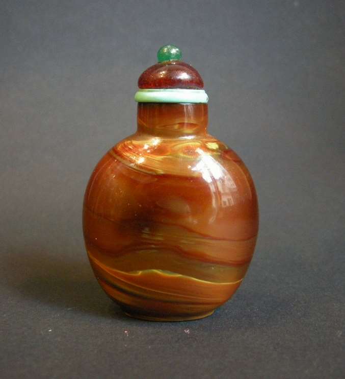 Snuff bottle imitating the realgar - Qianlong period
